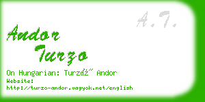 andor turzo business card